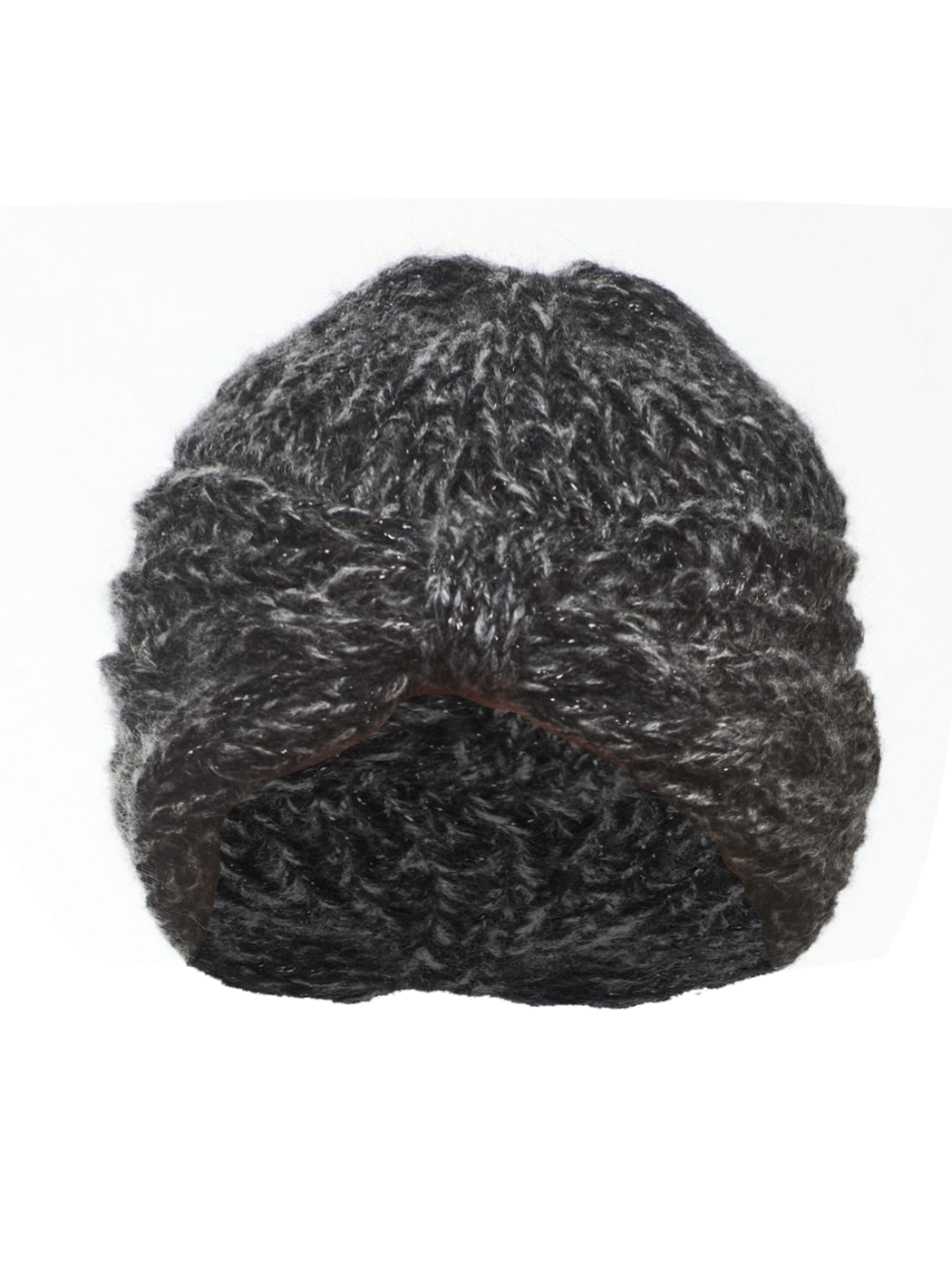 TURBANTE TRECCIA MAGLIERIA LUREX 40% VI 15%NY 10%PL 15%MOH 20%ACR MADE IN ITALY